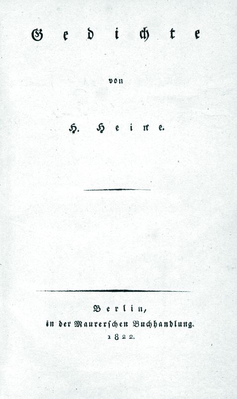 Heine - Gedichte (1822)