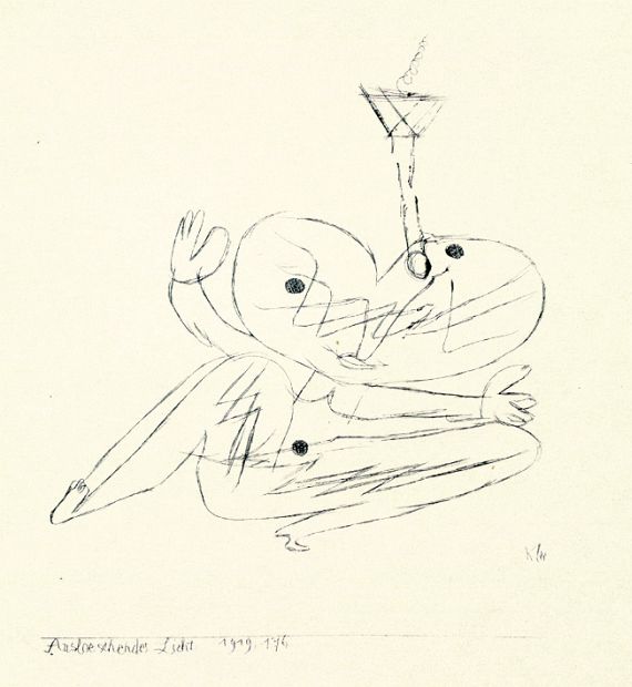 Paul Klee - 2 Bll.: Blick auf einen Fluß. Auslöschendes Licht