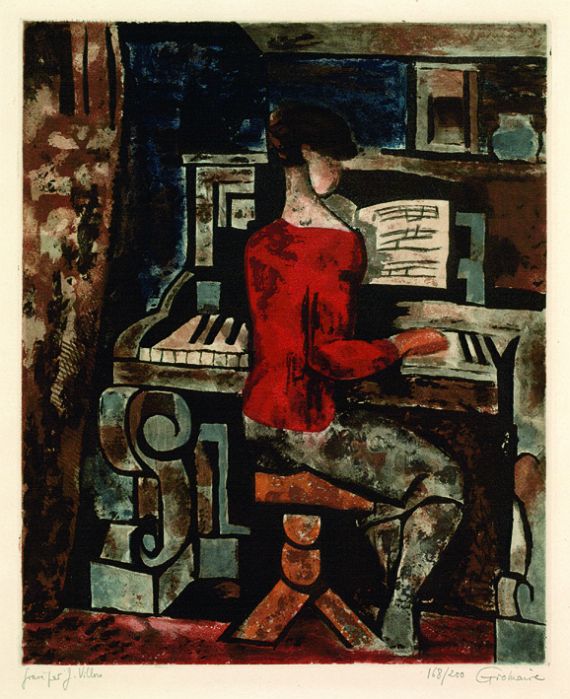 Marcel Gromaire - La femme au piano