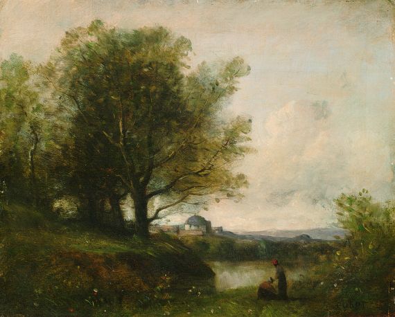 Jean-Baptiste-Camille Corot - Umkreis - Weite Landschaft