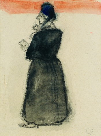 Christian Rohlfs - Frau im schwarzen Kleid