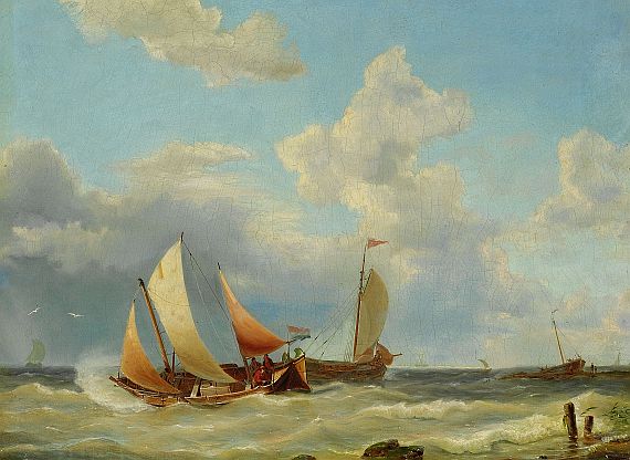  Niederlande - Fischerboote an der Küste