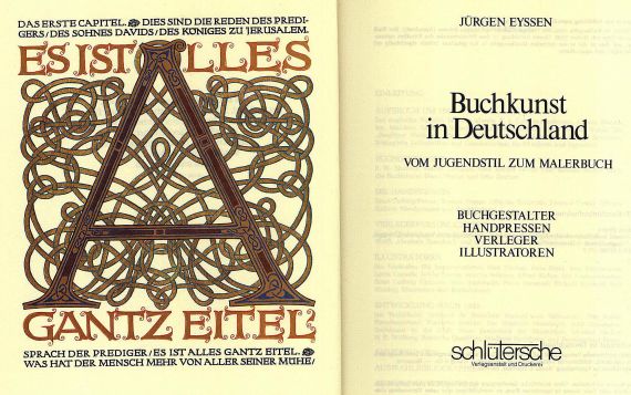 Buchwesen und Typographie - Buchwesen und Typographie, Konvolut von 39 Werken