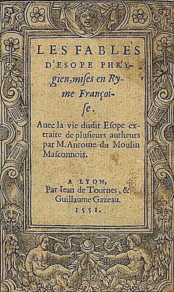 Aesop - Fables. 1551.