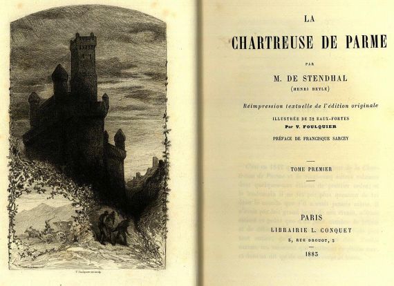  Stendhal - La chartreuse de Parme. 1883.