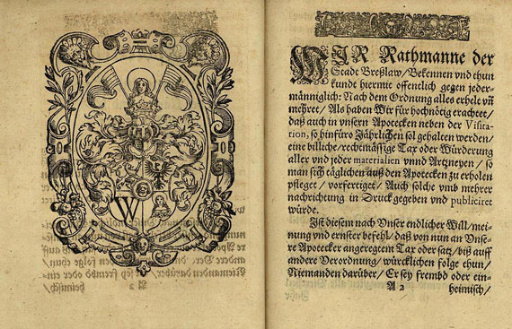 Apotecken Ordnung - Apotecken Ordnung. 1618