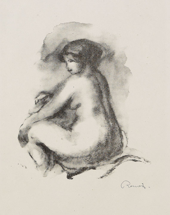 Pierre-Auguste Renoir - Étude de femme nue, assise