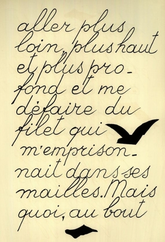 Georges Braque - La Liberté des Mers (P. Reverdy). 1959.