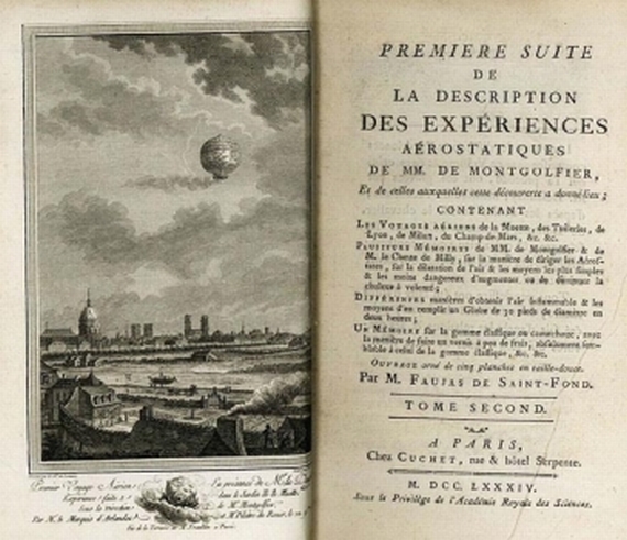 B. Faujas de Saint-Fond - Description des expériences. Nur Bd. II. 1784.