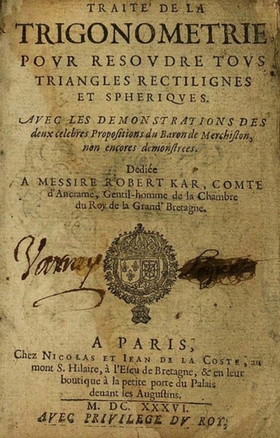 Hume, J. - Trigonometrie. 1636