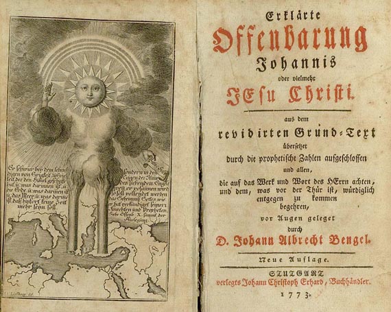 Johann Albrecht Bengel - Erklärte Offenbarung. 2 Bde. 1773