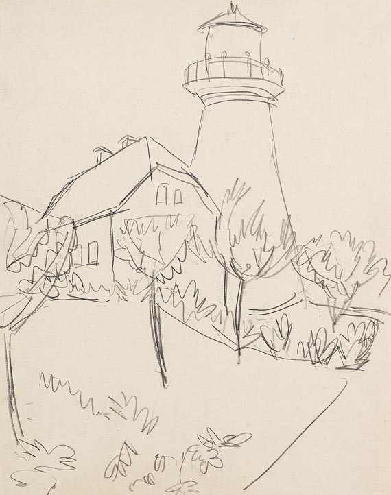 Ernst Ludwig Kirchner - Leuchtturm von Fehmarn-Staberhuk