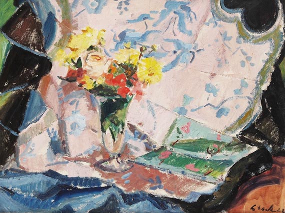 Ludwig Bock - Stillleben mit Blumenstrauß