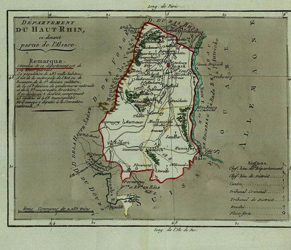  Frankreich - La Vallée, J., Voyage Départements de la france, 4 Bde. 1792.