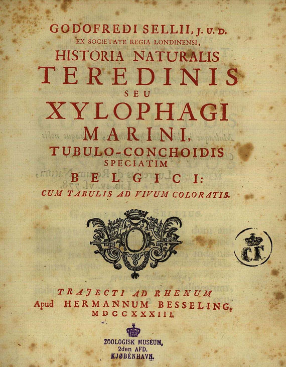 Godefried Sell - Historia naturalis teredinis...1773