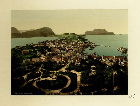  Reisefotografie - Fotoalbum Reiseerinnerungen Norwegen. Um 1890-95