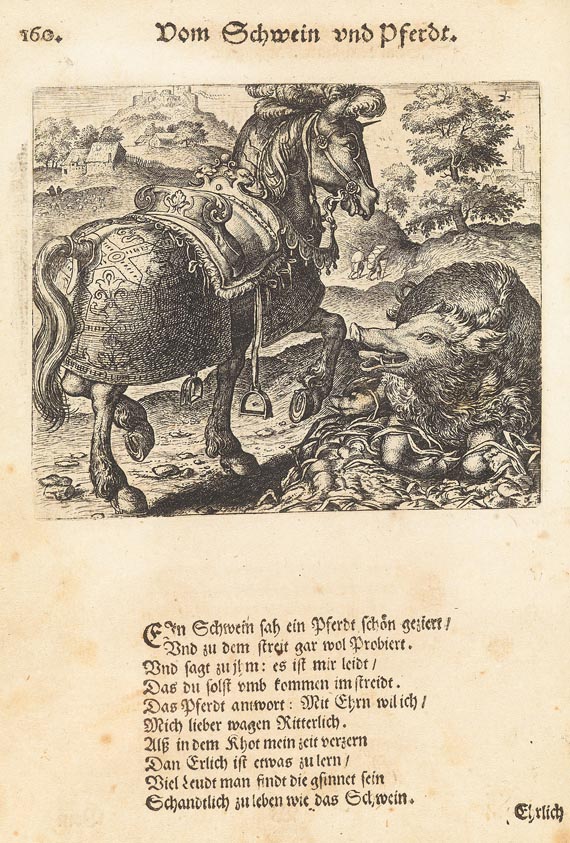 Emblemata - Fabeln, Kupfer von Sadeler 1609