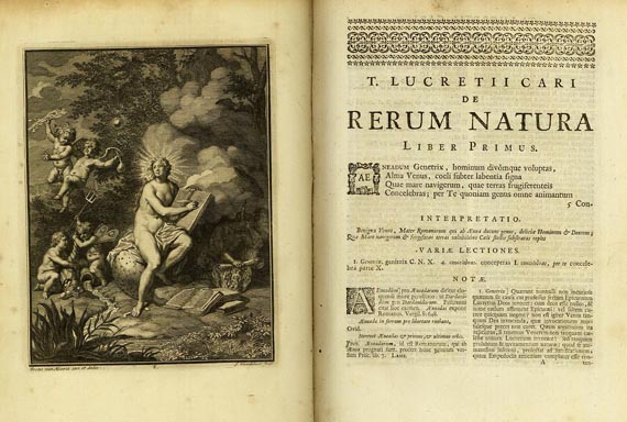 Titus Lucretius Carus - De rerum natura, 2 Bde., 1724 (Nr. 25)