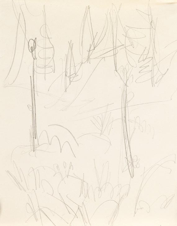 Ernst Ludwig Kirchner - Berglandschaft mit Tannen