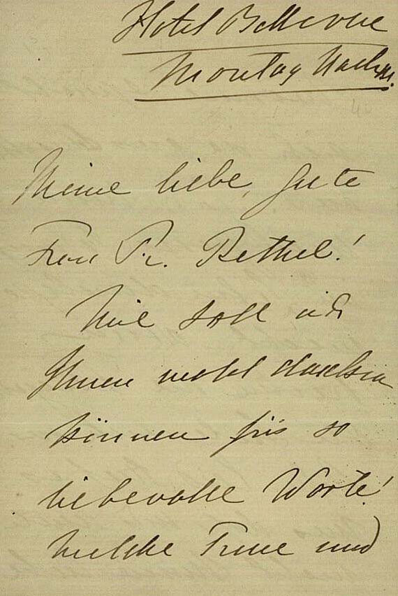 Jenny Lind - Eigh. Brief. nach 1852