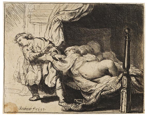 Harmensz. Rembrandt van Rijn - Joseph und Potiphars Weib