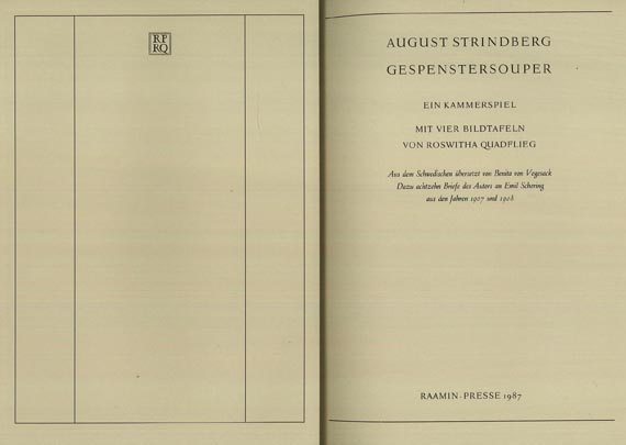  Raamin-Presse - Strindberg: Gespenstersouper. 1987