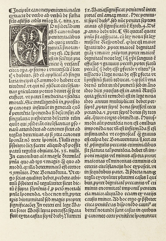 Astesanus de Ast - Textus canones poenitentiales. 1496   12(8)