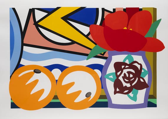 Tom Wesselmann - Still life with Lichtenstein and two oranges