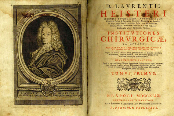 Laurentius Heister - Institutiones Chirurgicae, 2 Bde, 1749