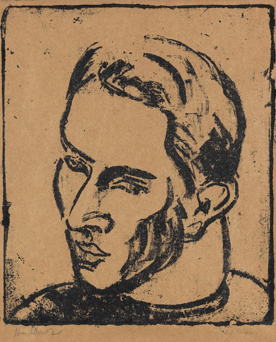 Ernst Ludwig Kirchner - Athletenkopf