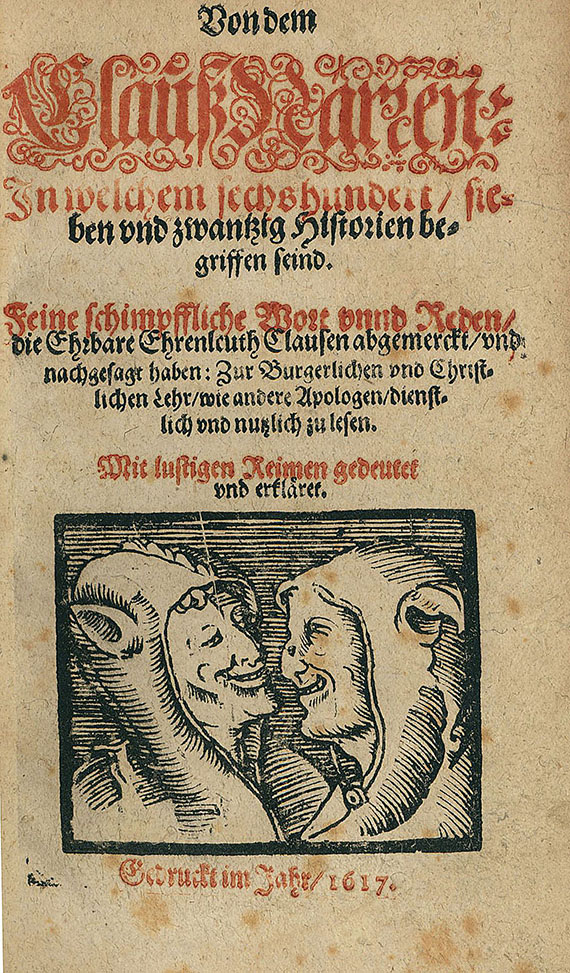 Bütner, W. - Von dem Clauß Narren. 1617.