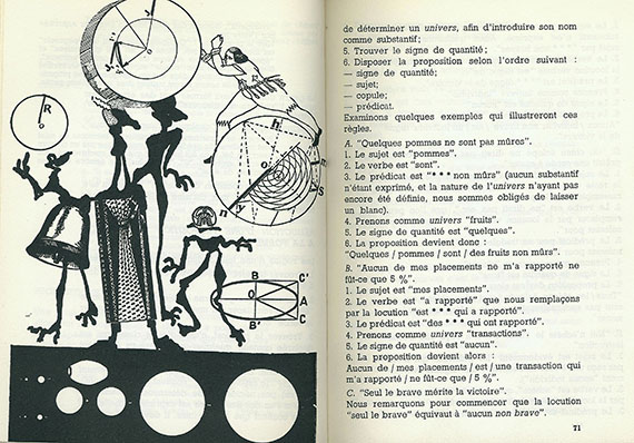 Max Ernst - Carroll, L., Logique sans peine. 1966.