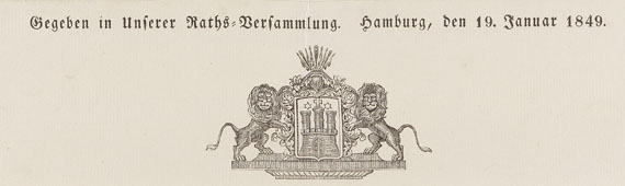   - Grundrechte des deutschen Volkes. Flugblatt. 1849.. - Weitere Abbildung