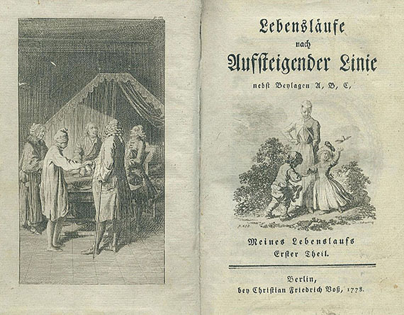 Theodor Gottlieb von Hippel - Lebensläufe.1778-81. 4Bde.