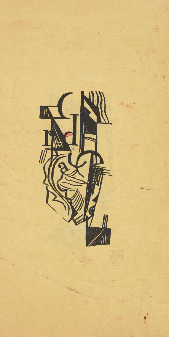 Raoul Hausmann - Material d. Malerei, Plastik, Architektur. Club Dada 3. Mit eigh. Schreiben. 1918. - Weitere Abbildung
