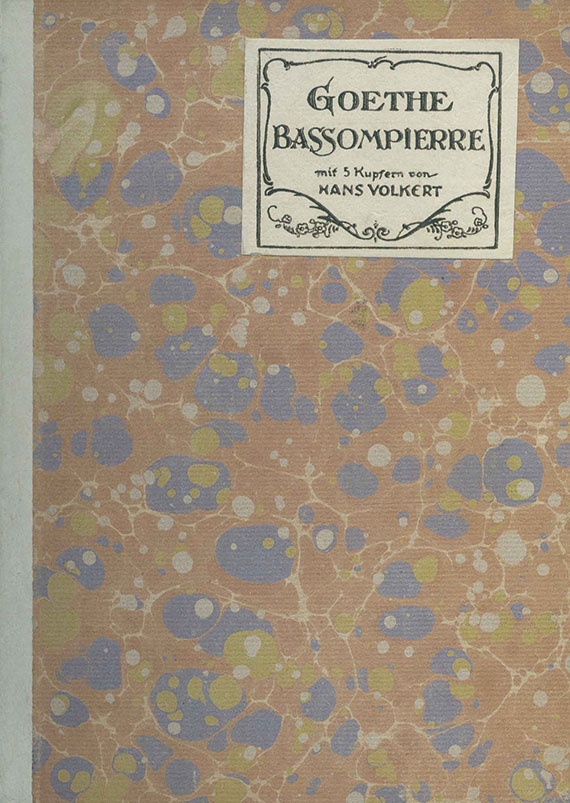 Johann Wolfgang von Goethe - Bassompierre. 1917