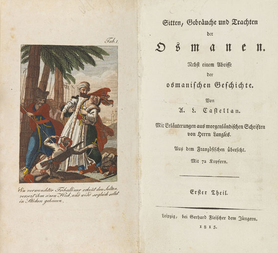 Antoine L. Castellan - Sitten, Gebräuche und Trachten. 3 Bde.