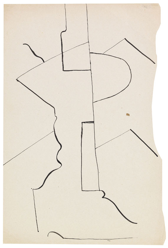 Otto Gutfreund - 3 Blätter: Kubistische Kompositionen - Weitere Abbildung