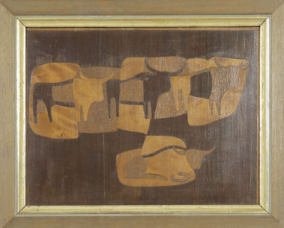 Ewald Mataré - Vier Kühe - Rahmenbild