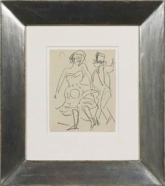 Ernst Ludwig Kirchner - Paar beim Tanz - Rahmenbild