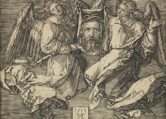 Albrecht Dürer - Schweißtuch, von zwei Engeln gehalten