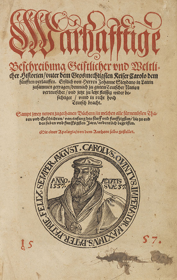 Johannes Sleidanus - Wahrhafftige Beschreibung geistlicher und weltlicher Historien
