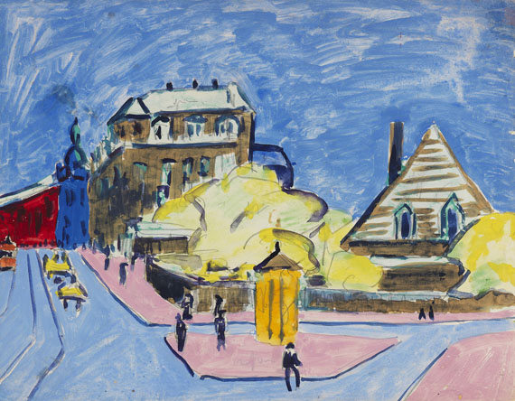 Ernst Ludwig Kirchner - Strassenbild (Dresden)