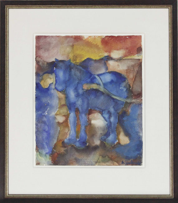 Alexej von Jawlensky - Blaues Pferd - Rahmenbild