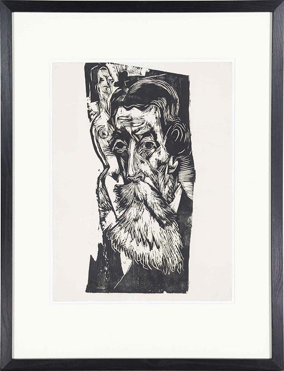 Ernst Ludwig Kirchner - Kopf Ludwig Schames - Rahmenbild